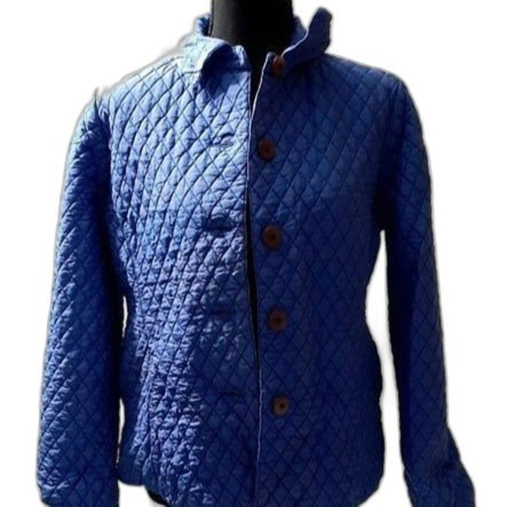 Kiko Jacket Women’s Size M  Blue 100% Silk Women's Embroidered Y2K# 96